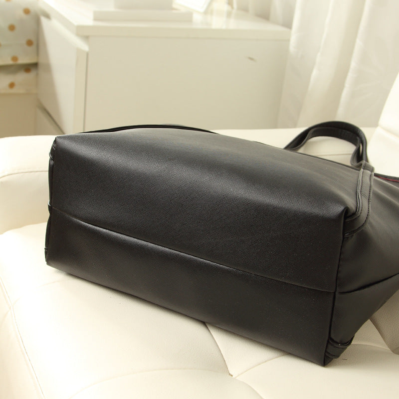 Elegant Burgundy Leather Tote Bag