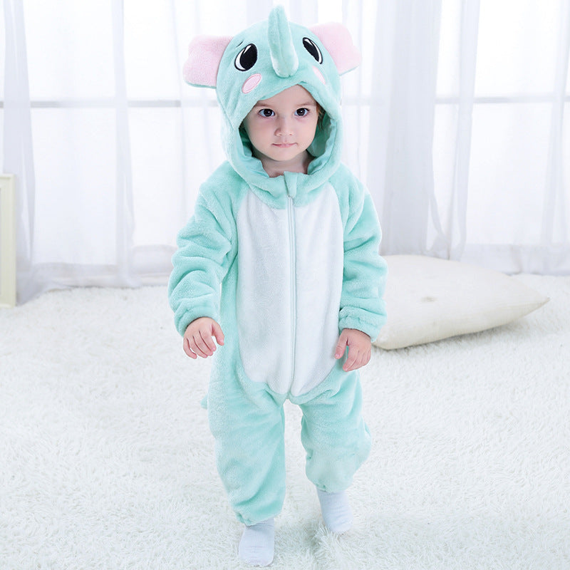 Spring New Cartoon Animal Shape onesie Climbing Clothing Romper 0-3 Year Old Children's Clothing Qile Rabbit H2461