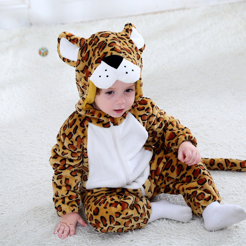 Spring and Autumn new animal-shaped jumpsuit Romper single-layer baby clothes Qile Rabbit wholesale H3360