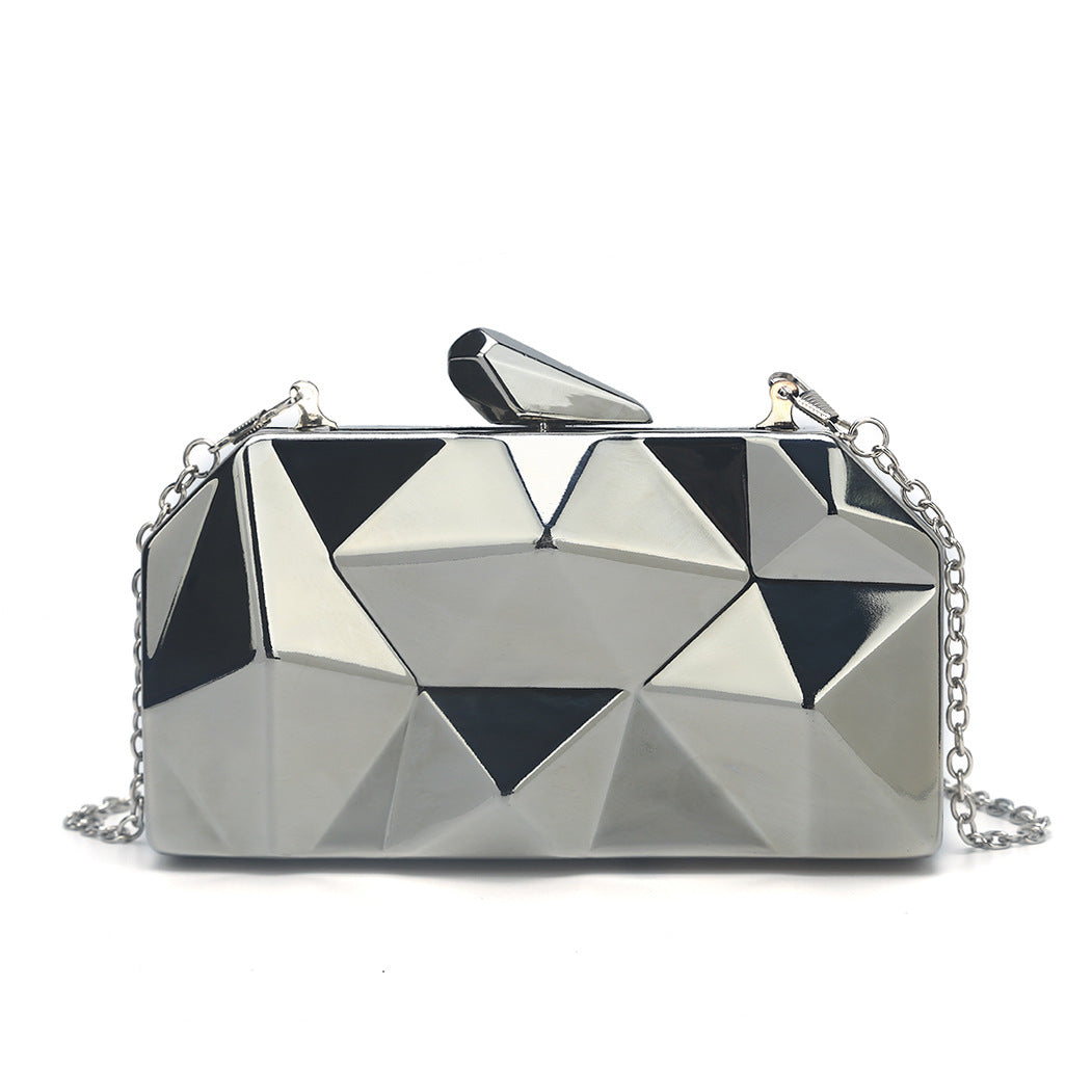 Rhombus Metal Dinner Bag – Chic & Stylish