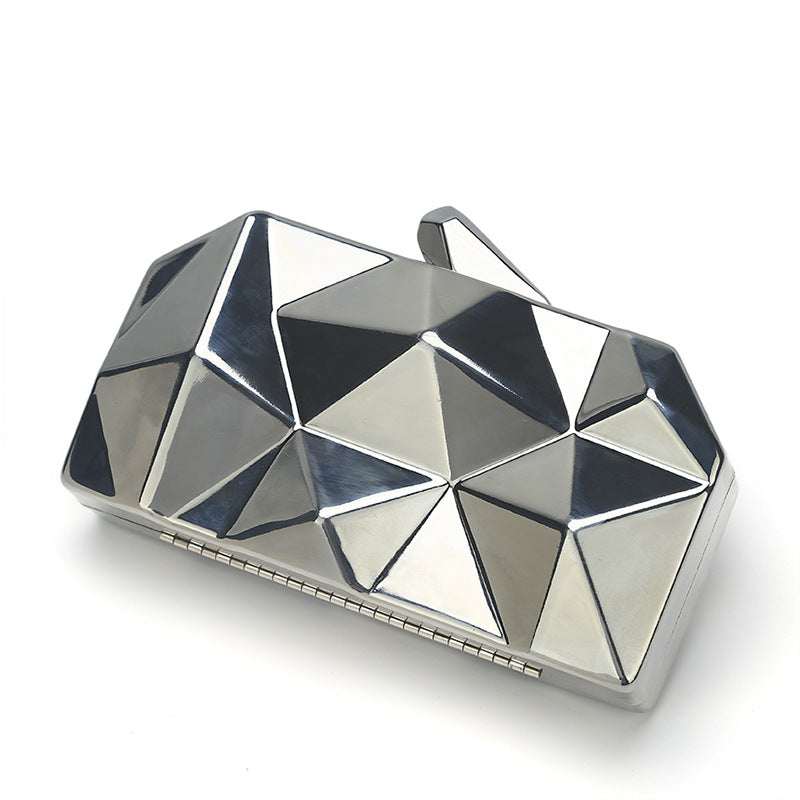 Rhombus Metal Dinner Bag – Chic & Stylish