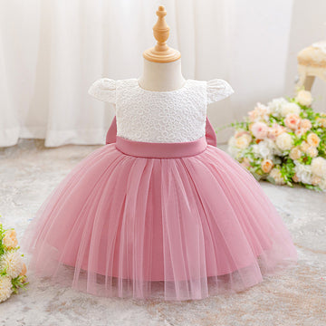 Girls dress skirt high-end catwalk princess skirt 2024 new female treasure fluffy mesh skirt children's birthday skirt
