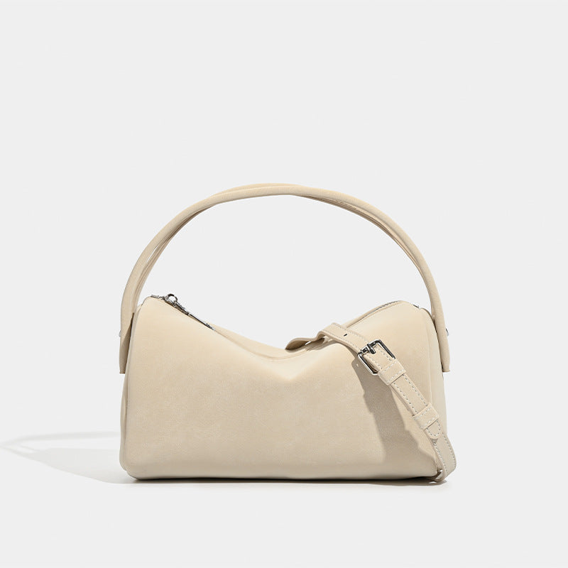 2025 winter new first-layer sheepskin niche handbag sheepskin inner portable casual shoulder messenger women's bag