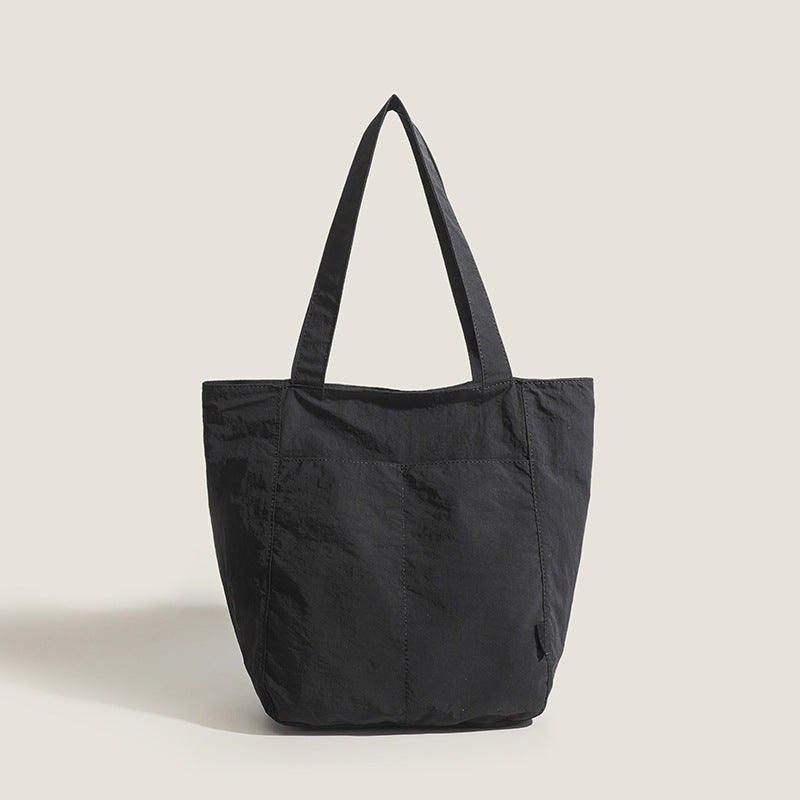 Japanese-Inspired Waterproof Nylon Commuter Tote Bag