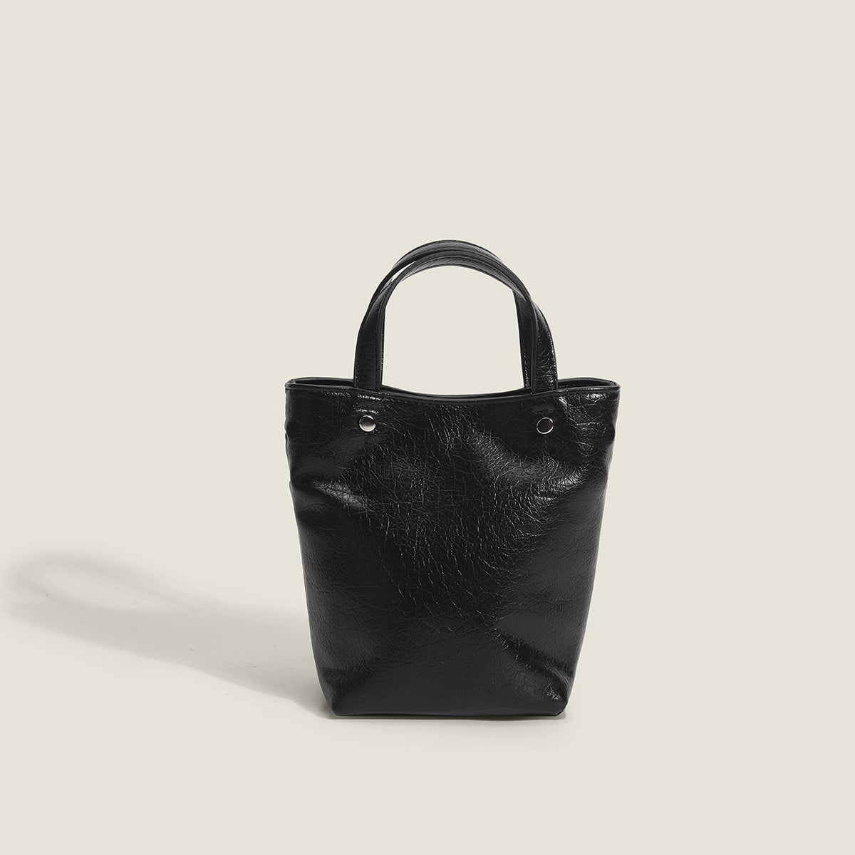 Korean Trendy Soft Leather PU Bucket Shoulder Bag