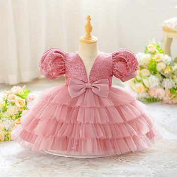Foreign trade new children's dress dress, girls' wedding dress, flower girl princess dress, sequined medium and small children's dress will be sent on behalf of others.