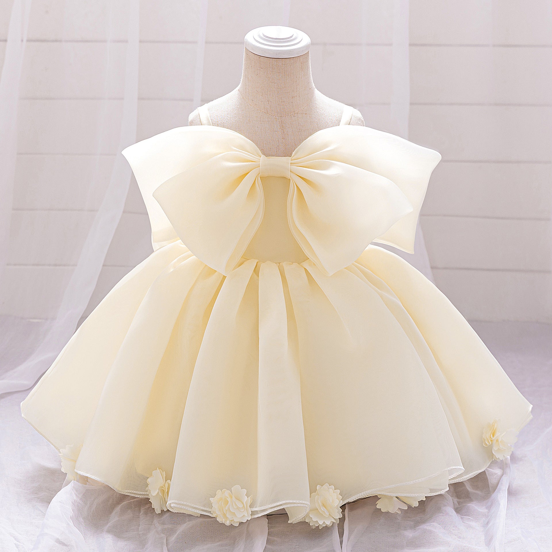 Baby baby princess dress tutu skirt year old baby baby girl dress flower girl wedding dress performance dress