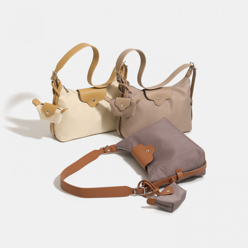 2025 new shoulder messenger bag women's daily hobo bag versatile commuter bag premium underarm tote bag