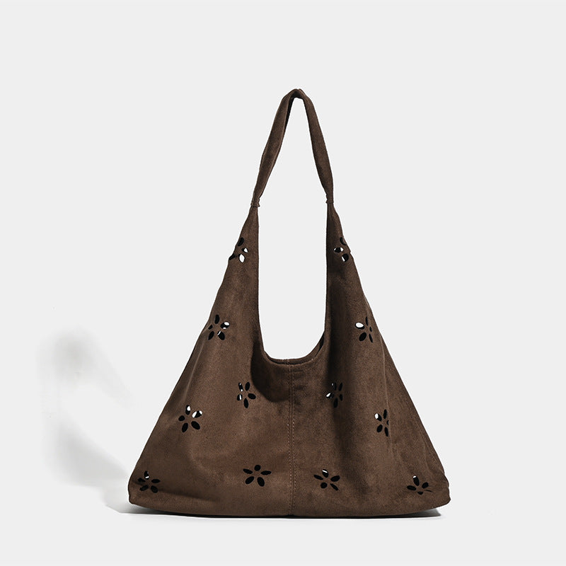 2025 autumn and winter new bag women's casual printed shoulder bag women's commuting underarm bag tote bag