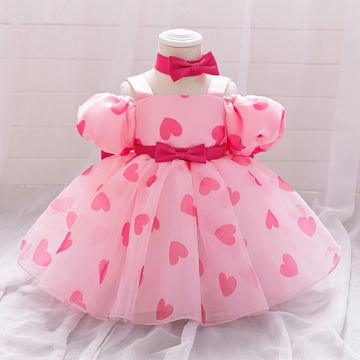 Cross-border girls' dress tutu COS Minnie Mickey children's princess dress mesh polka dot bow dress