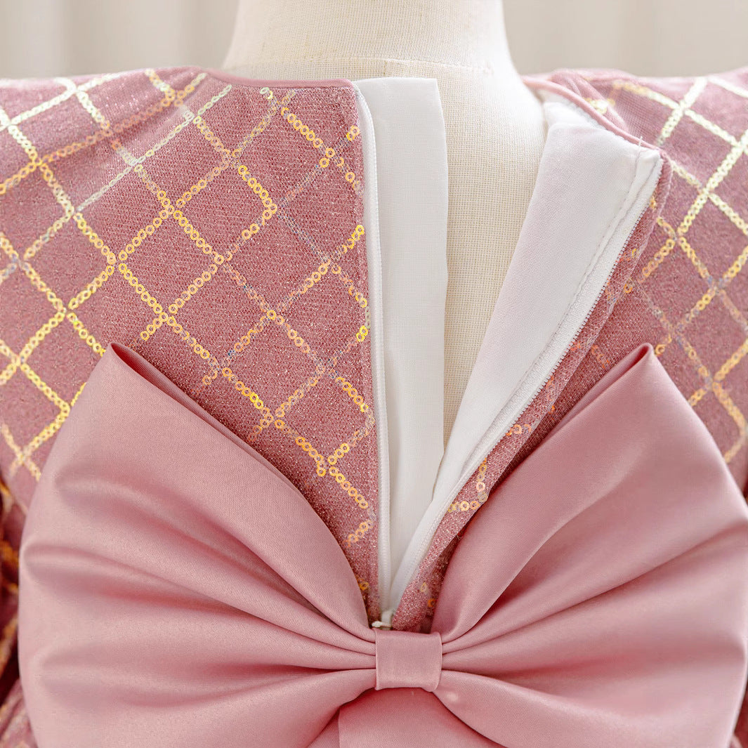 Children's dress baby girl year old princess dress flower girl wedding dress fluffy skirt European and American foreign trade wholesale cake dress