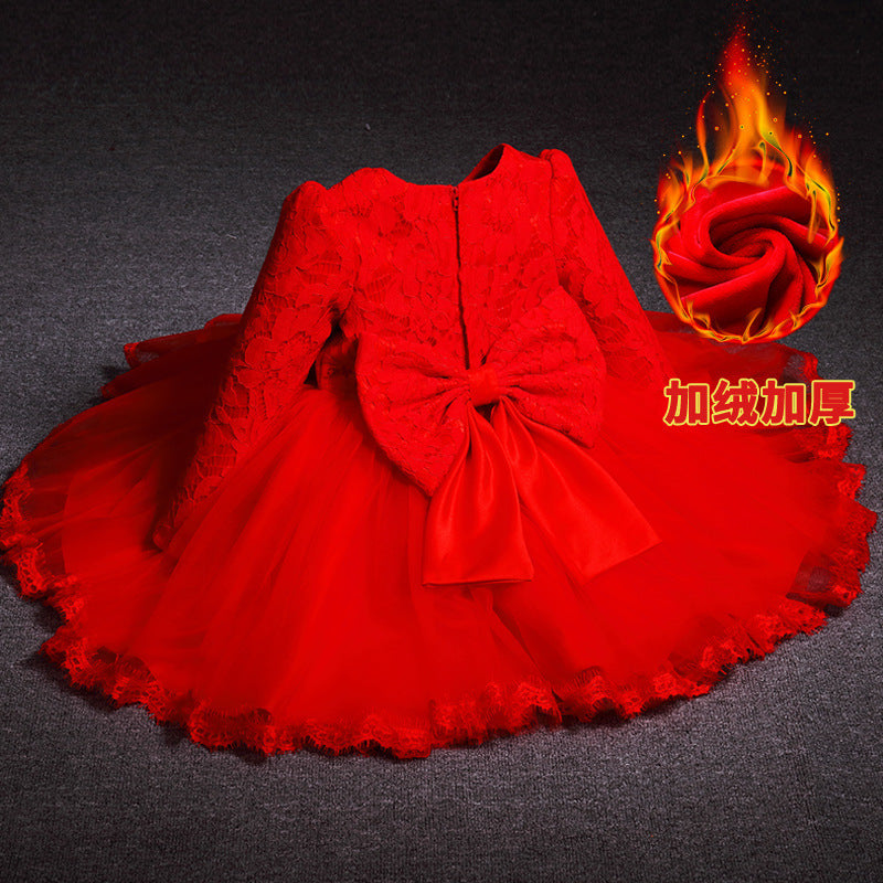 Long Sleeve Fleece Princess Dress