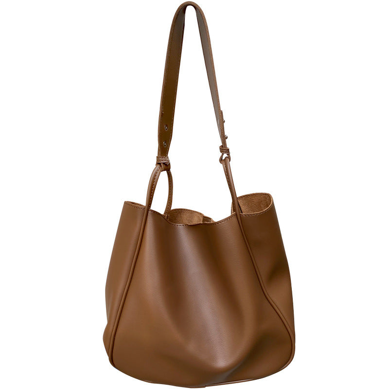 Retro Large-Capacity Shoulder Tote – Chic & Versatile