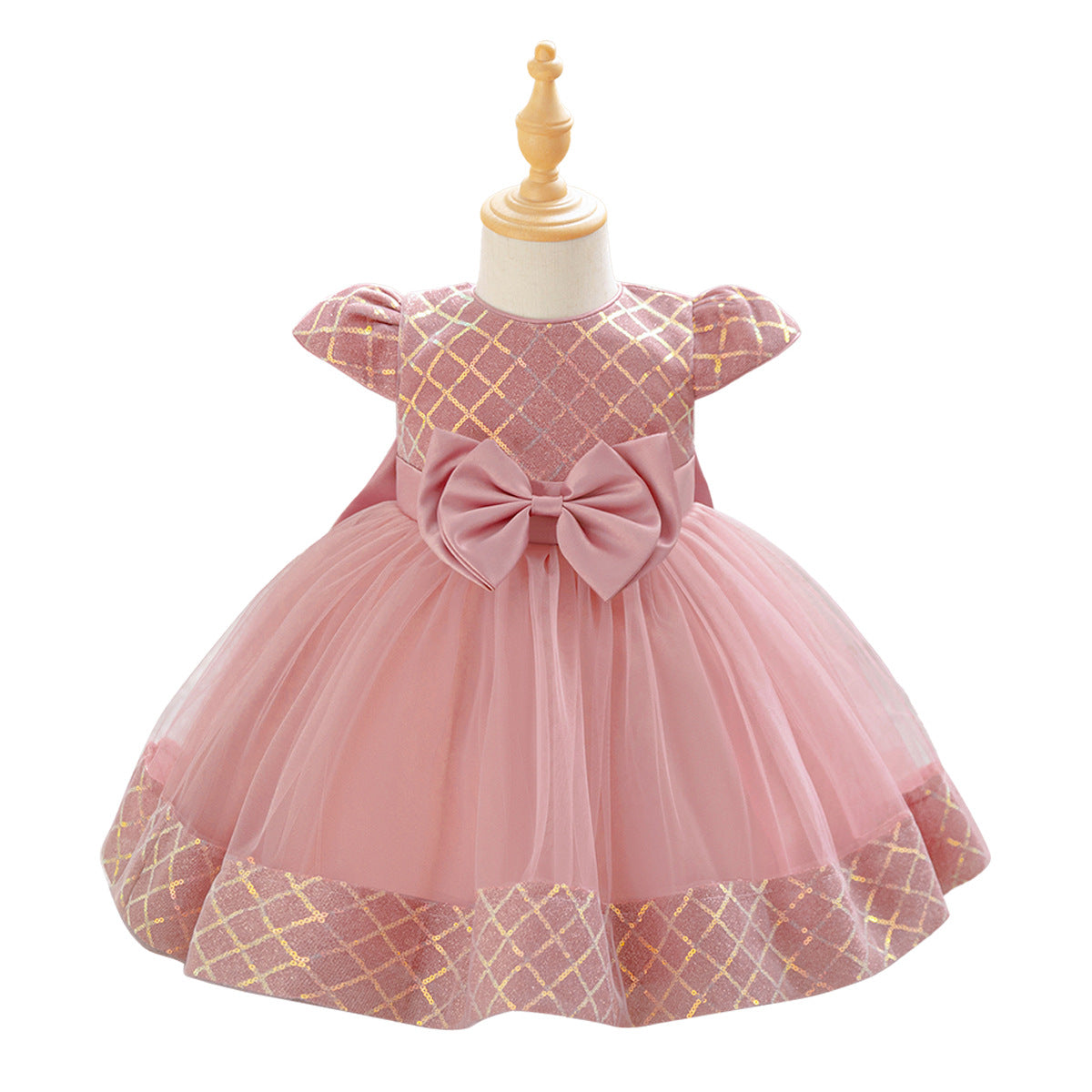 Children's dress baby girl year old princess dress flower girl wedding dress fluffy skirt European and American foreign trade wholesale cake dress