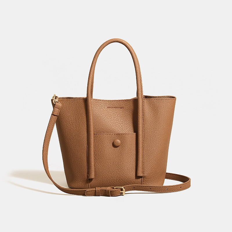 Women's bag 2025 fashion new texture foreign gas mother bag tote bag retro Korean version crossbody shoulder handbag