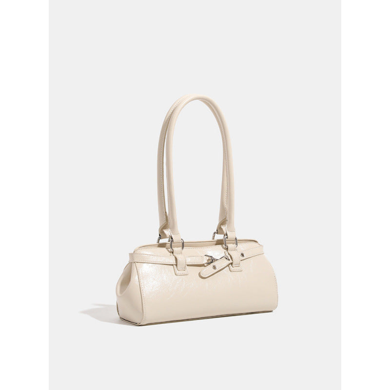 Niche texture baguette bag underarm bag women's 2025 new trendy high-end commuter portable pillow bag shoulder bag