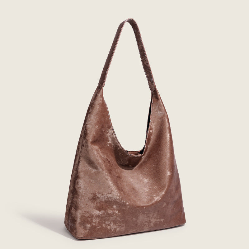 Large-capacity retro bag women's 2025 autumn and winter new versatile shoulder bag premium texture commuter tote bag tide