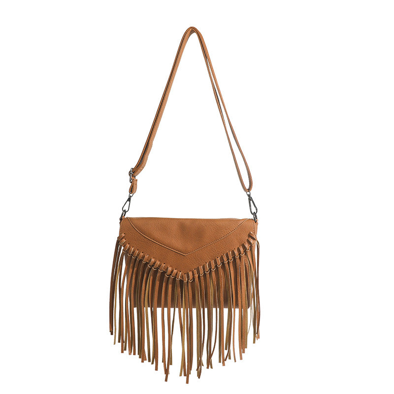 Fringe Envelope Shoulder Bag – Trendy & Casual