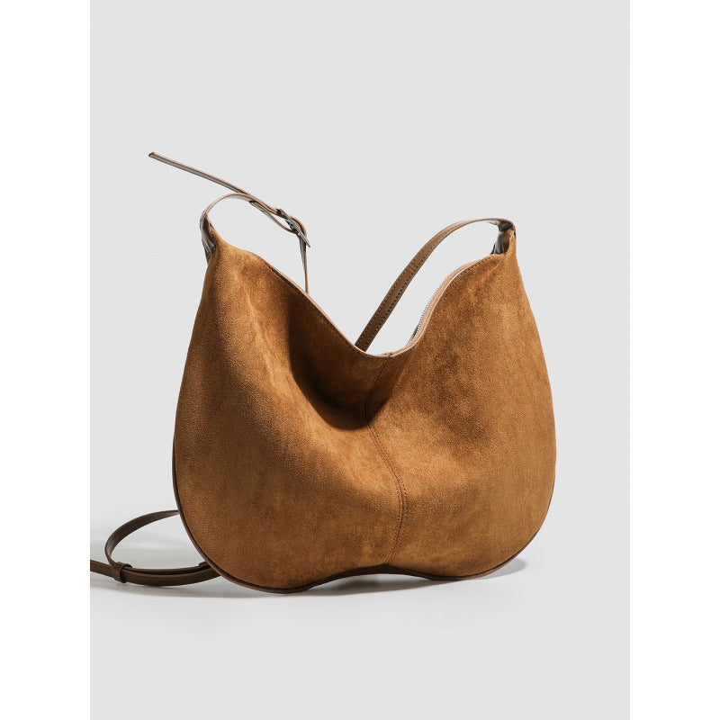 Autumn and winter with 2025 new femininity fashion matte leather women's portable underarm bag retro shoulder dumpling bag