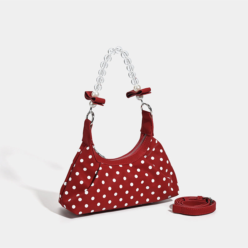 2025 niche design butterfly armpit bag women's autumn new silver fashion versatile shoulder messenger bag