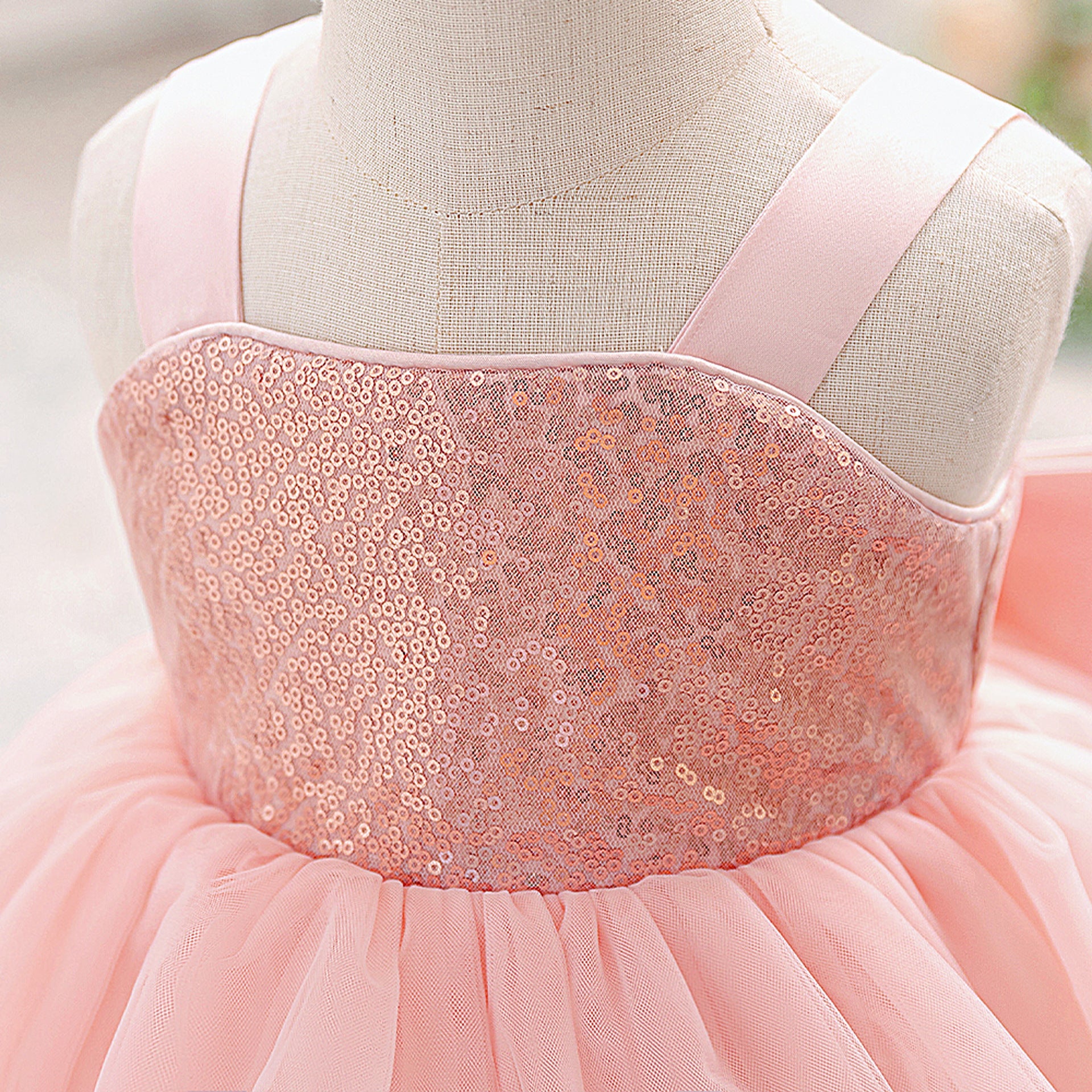 Children's Dress Girls Princess Dress Fluffy Gauze Dress Foreign Style Flower Girl Wedding Dress Host Piano Performance Dress Walking Show