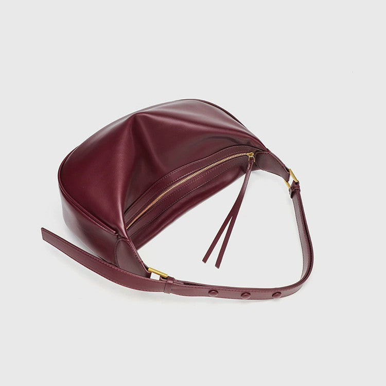 Cross-border women's bag 2025 new fashion texture shoulder messenger bag versatile niche design underarm dumpling bag