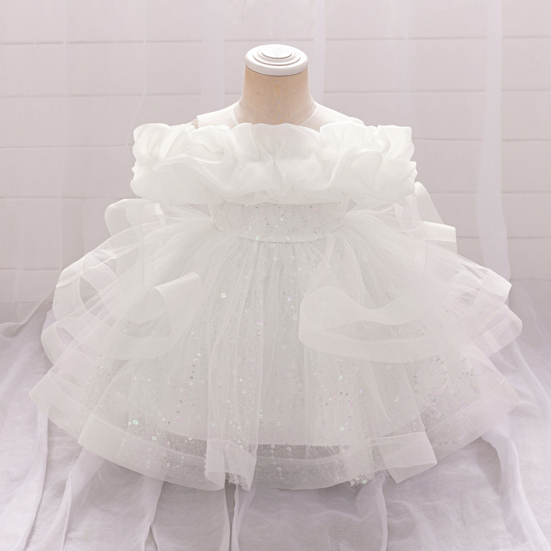 2025 cross-border new children's clothing children's dress princess dress girls high-end dress skirt little girl piano performance clothes