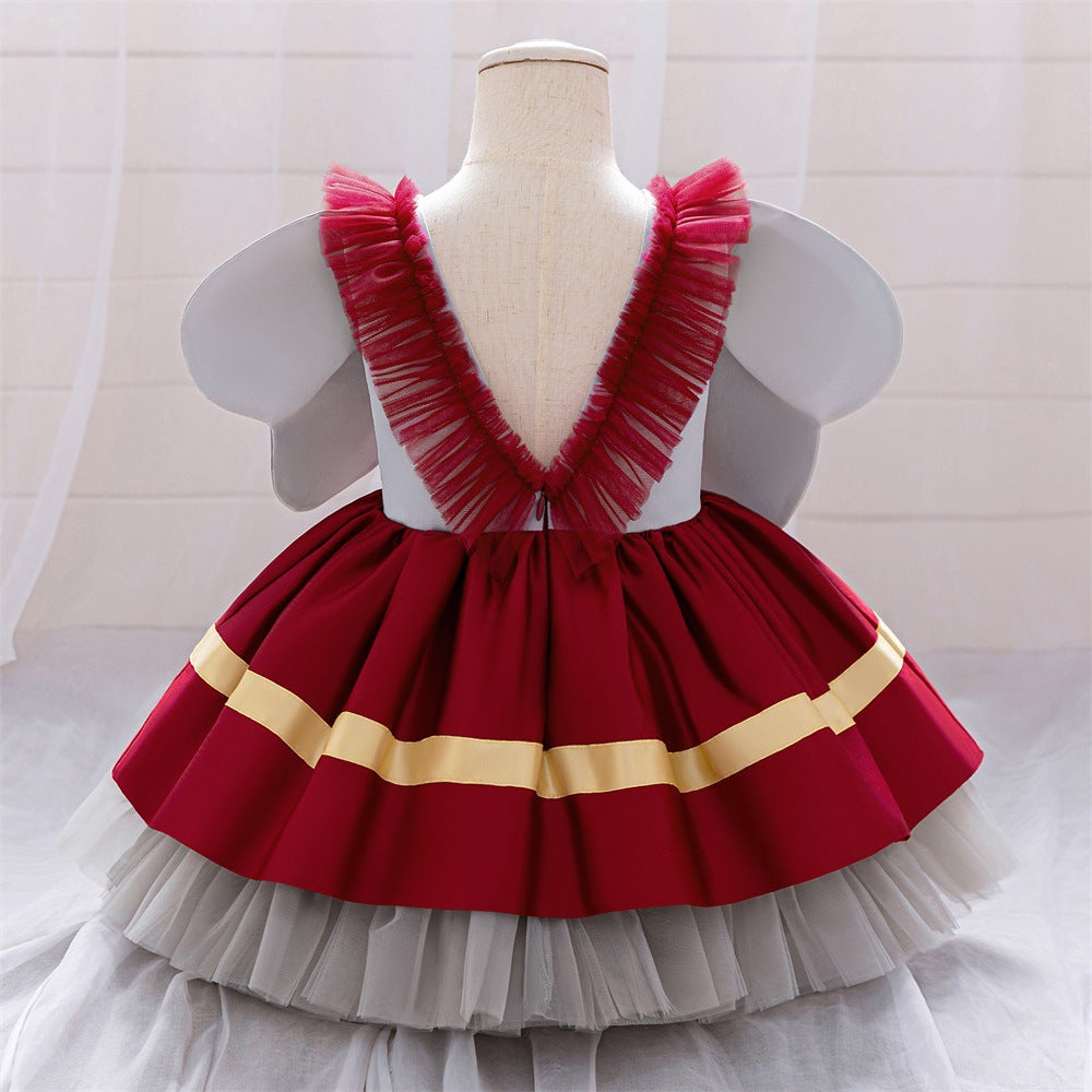 Cross-border infant girl dress cosplay Dumbo splicing lolita princess dress baby dress