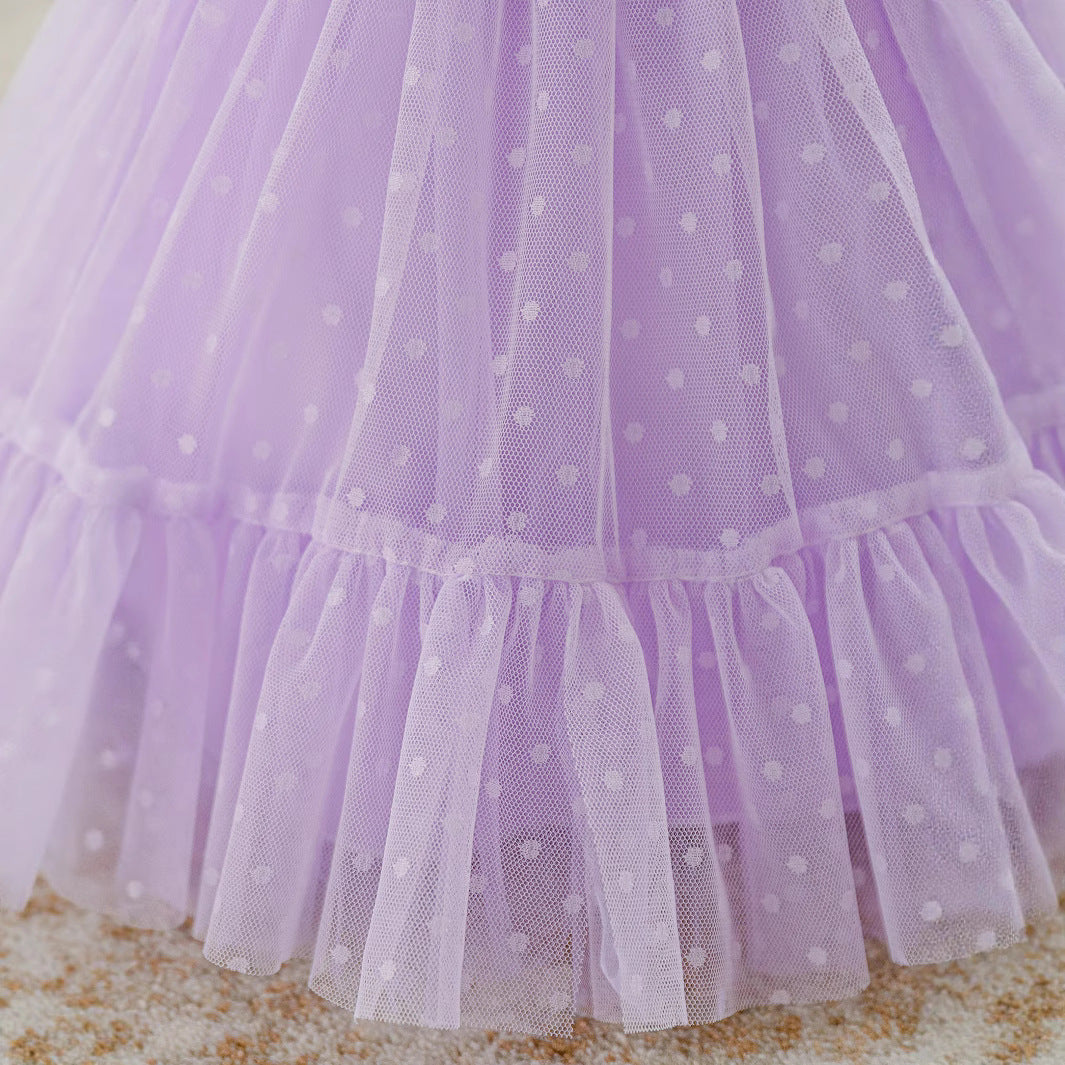 Foreign Trade Children's Dress AliExpress Ball Children's Dress Princess Dress Foreign Style Piano Performance Dress Girls' Birthday Dress