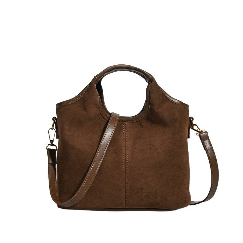 Cross-border niche design matte handbag women's bag 2025 new high-end shoulder bag tote bag casual messenger