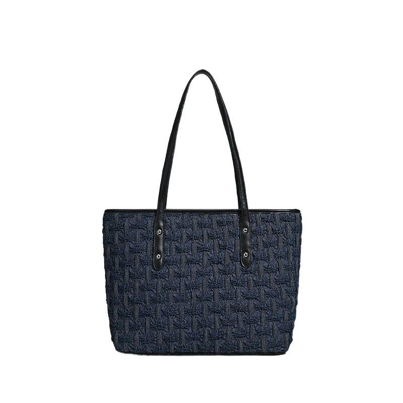 Premium commuter tote bag large-capacity bag female 2025 new super fire college student class shoulder armpit bag