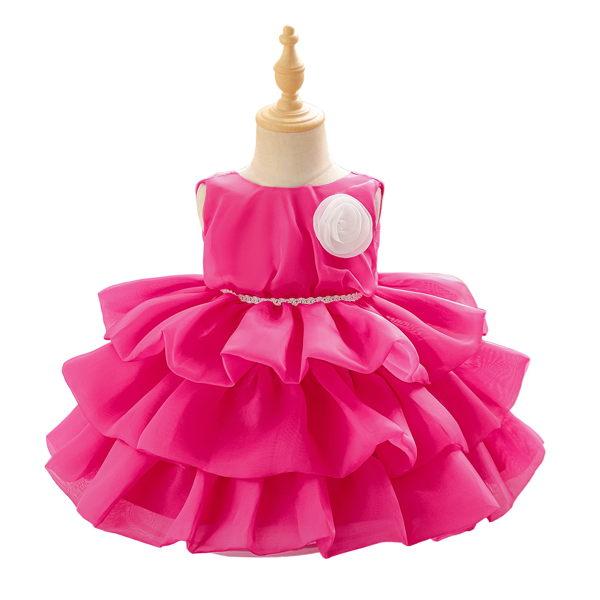 European and American new infant dress princess dress organza cake dress girl baby first birthday party dress