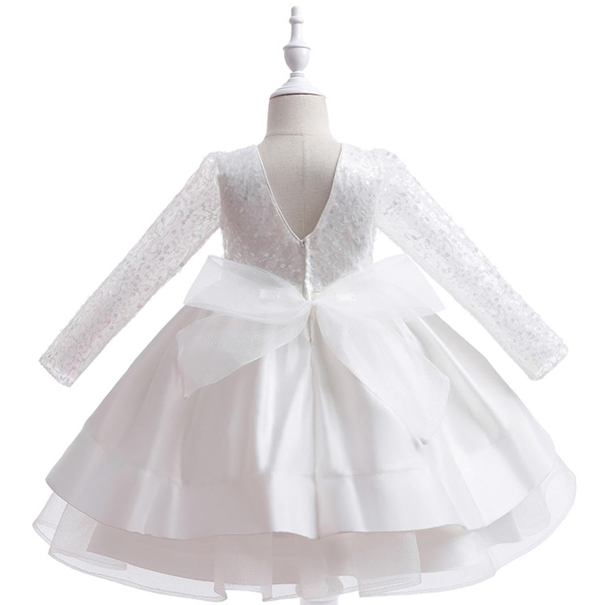 Sequin Long Sleeve Dinner Princess Dress