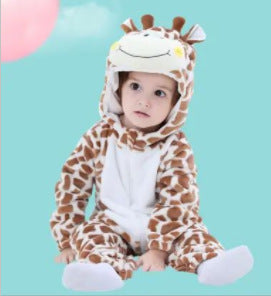 Spring and Autumn new animal-shaped jumpsuit Romper single-layer baby clothes Qile Rabbit wholesale H3360