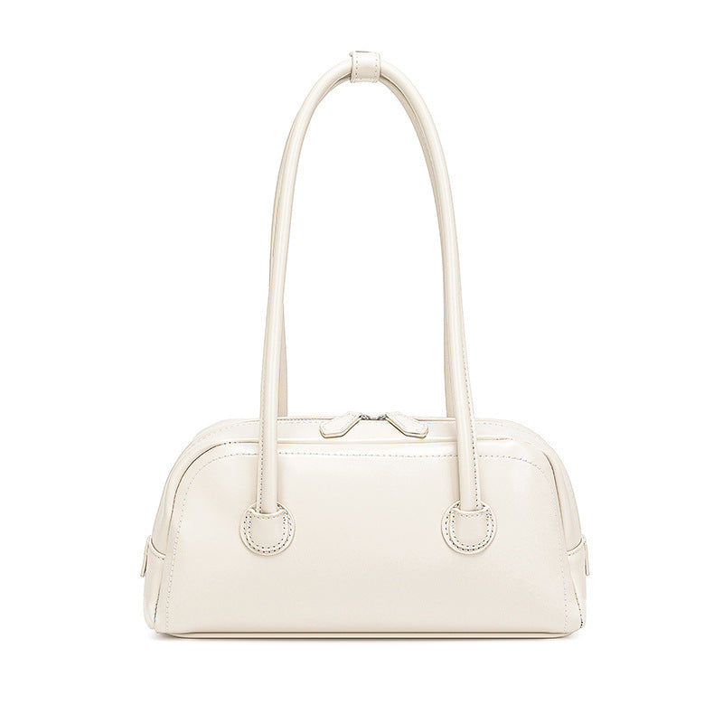 2025 new niche design French bowling tote bag versatile simple large capacity portable shoulder armpit bag