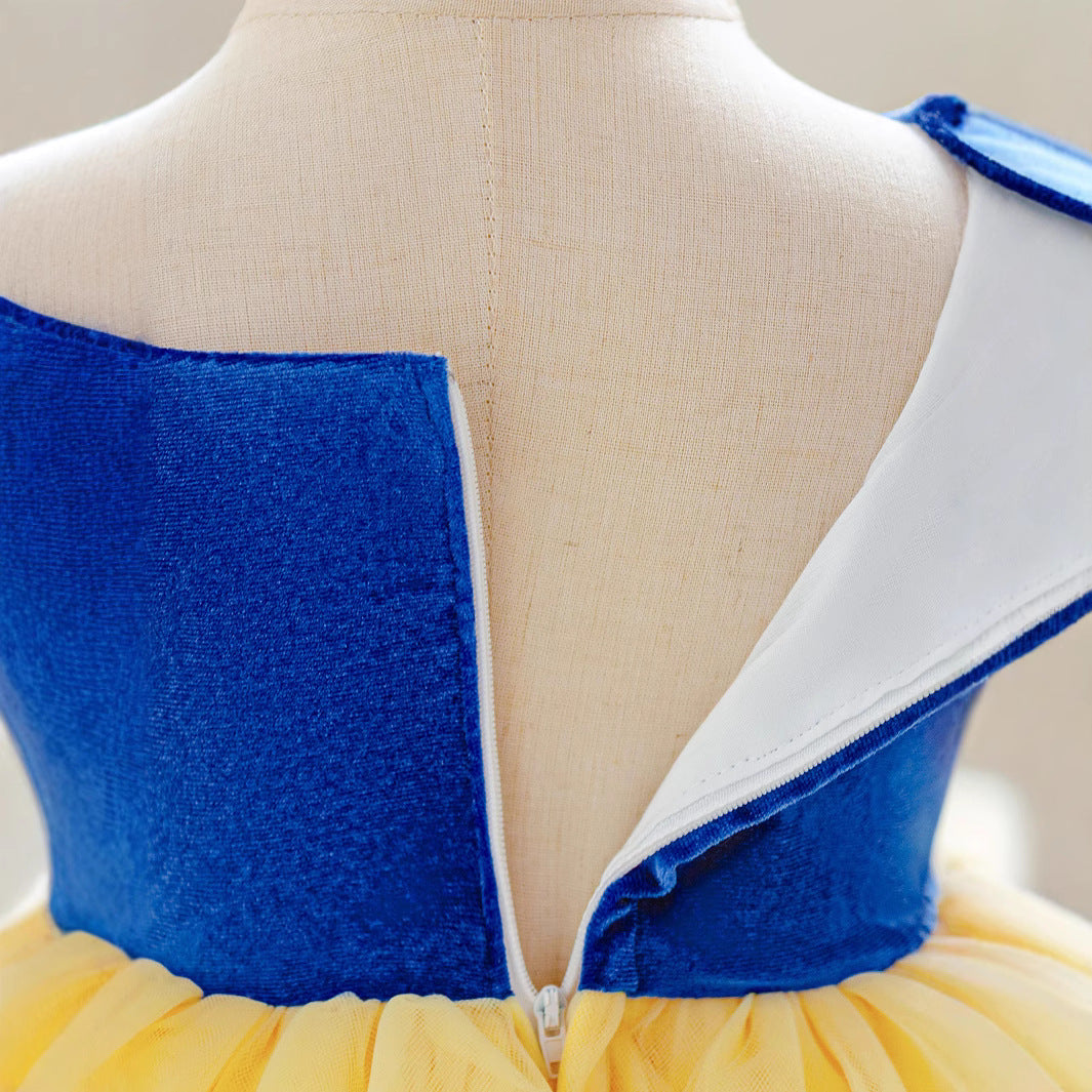 Summer new Snow White dress girls dress fairy fashion Internet celebrity foreign style mesh little girl children's dress