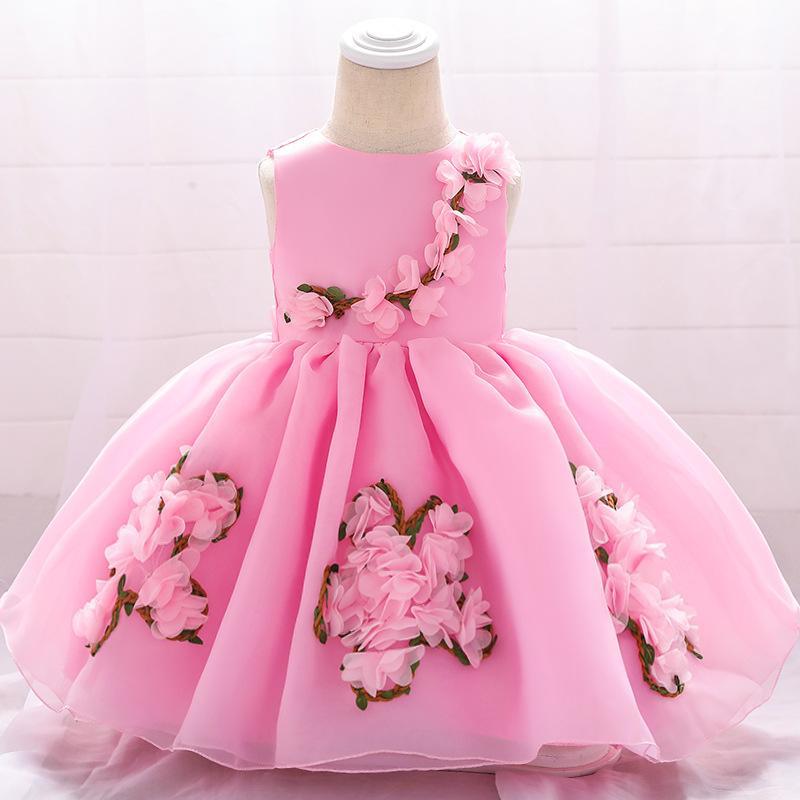2023 New Children's Princess Dress Troupe Dress Baby Birthday Full Moon Baby Dress Girls Performance Dress Children's Dress