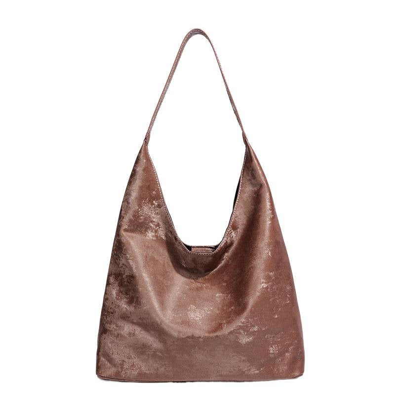 Large-capacity retro bag women's 2025 autumn and winter new versatile shoulder bag premium texture commuter tote bag tide