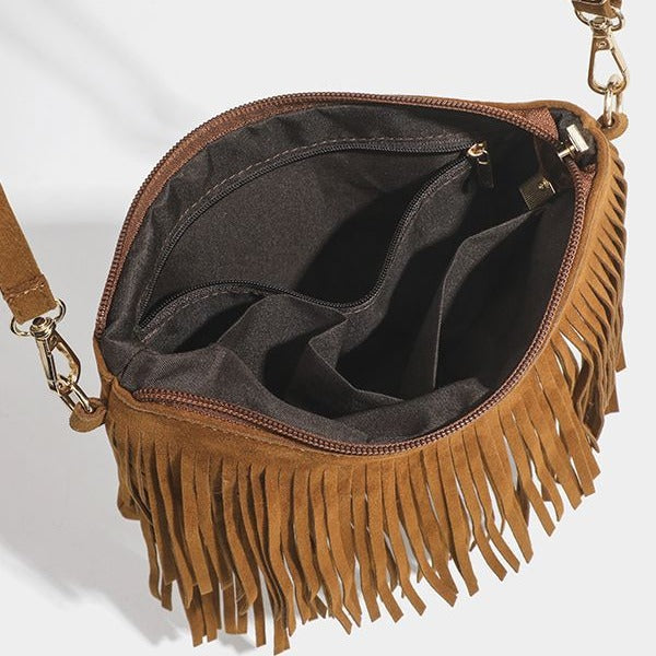 Matte Tassel Saddle Bag – Retro & Stylish