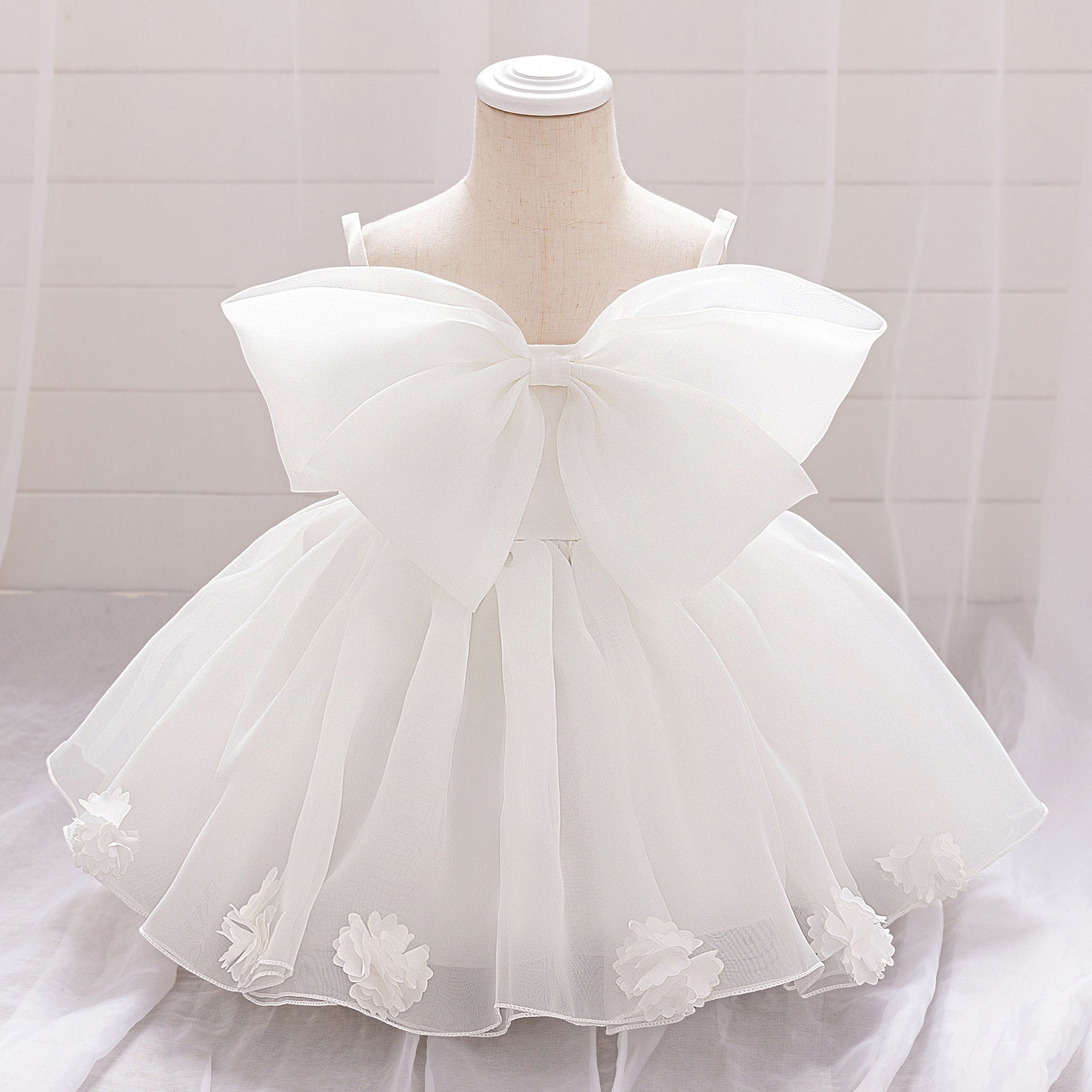 Baby baby princess dress tutu skirt year old baby baby girl dress flower girl wedding dress performance dress