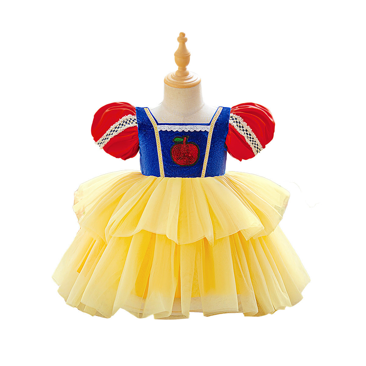 Summer new Snow White dress girls dress fairy fashion Internet celebrity foreign style mesh little girl children's dress
