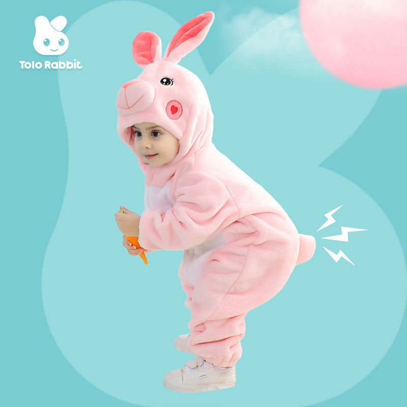 Spring and Autumn models are listed on the market, flannel single-layer animal modeling, Yuyi Qile Rabbit manufacturers wrap foot models General link