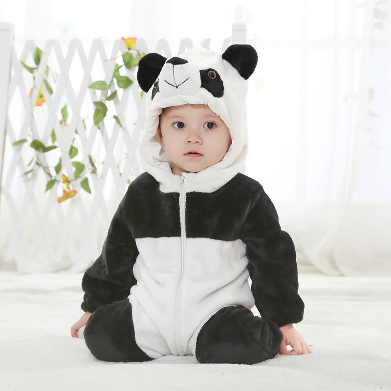 Qile Rabbit autumn new baby outing clothes wholesale flannel three-dimensional shape one-piece Romper Total link