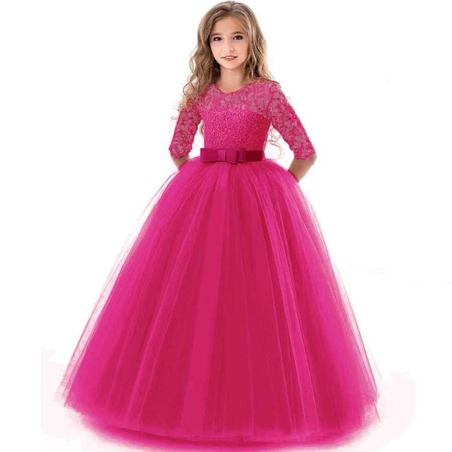 Bow puffy princess dress
