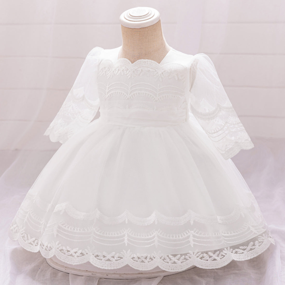 2024 new girls dress girls lace princess dress half sleeve dress dress children dresses