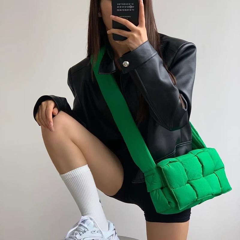 Casual Sponge Green Messenger Bag for Women