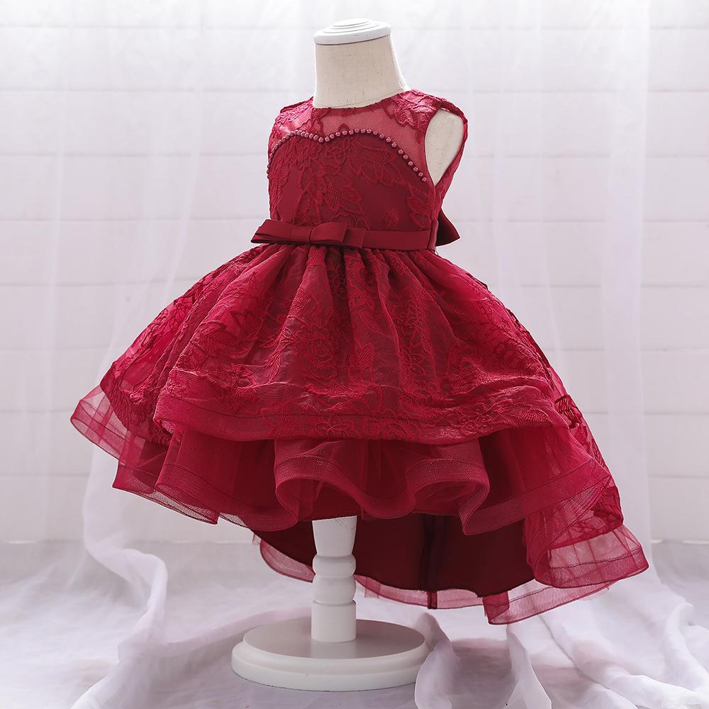 AliExpress Amazon baby dress baby embroidery trailing children's dress skirt, European and American foreign trade girls wash dress