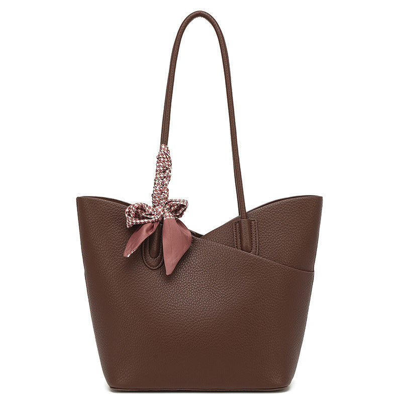 Cross-border women's bags women's 2025 autumn new fashion shoulder bags retro large-capacity tote bags handbags