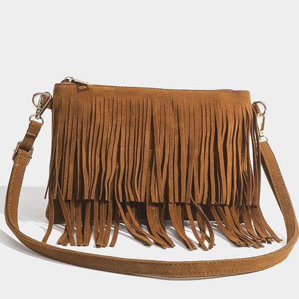 Matte Tassel Saddle Bag – Retro & Stylish