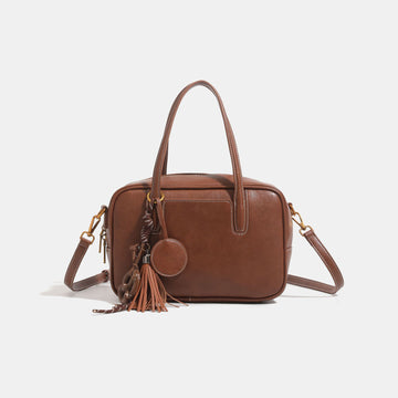 Vintage bowling tote bag women's 2025 autumn new large-capacity portable shoulder bag commuter messenger bag